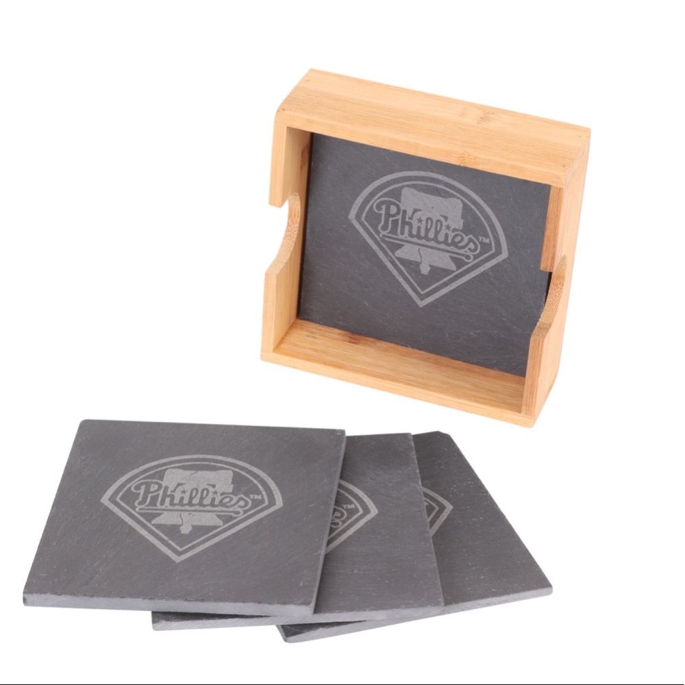 Philadelphia Phillies slate coaster set